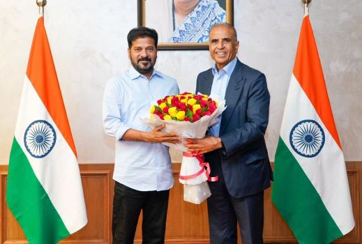 cm with airtel chairmen