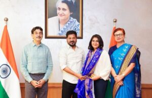 ఈషా సింగ్ ను అభినందించిన సీఎం రేవంత్ రెడ్డి