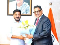 సీఎం రేవంత్ రెడ్డిని కలిసిన సీఎస్ సంజయ్ జాజు