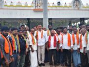 రామాలయంలో ప్రత్యేక పూజలో పాల్గొన్న మాజీ ఎమ్మెల్యే బొల్లం మల్లయ్య