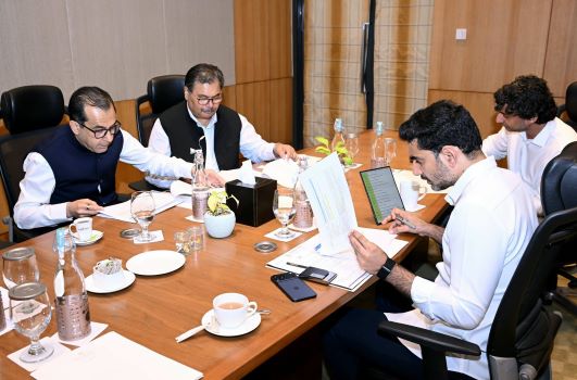 nara lokesh meet itc chairmen1