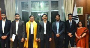 దక్షిణ కొరియా భారత రాయబారితో మంత్రి నారా లోకేష్ భేటీ