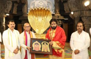 తిరుమల శ్రీవారిని దర్శించుకున్న ఏపీ డిప్యూటీ సీఎం